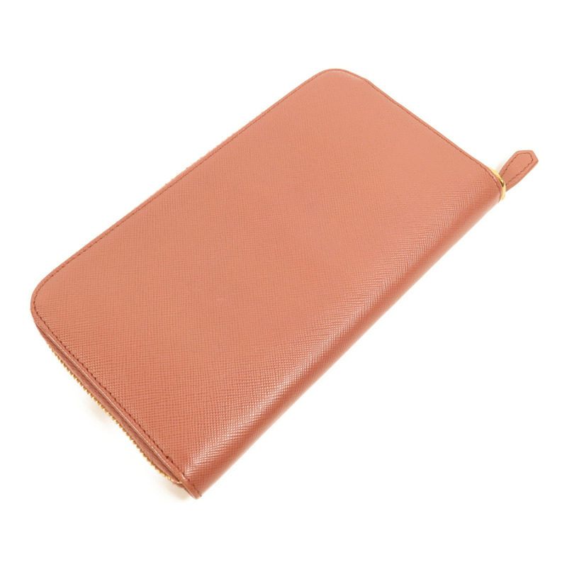 PRADA Saffiano皮革Zipper Long Wallet長錢包-5