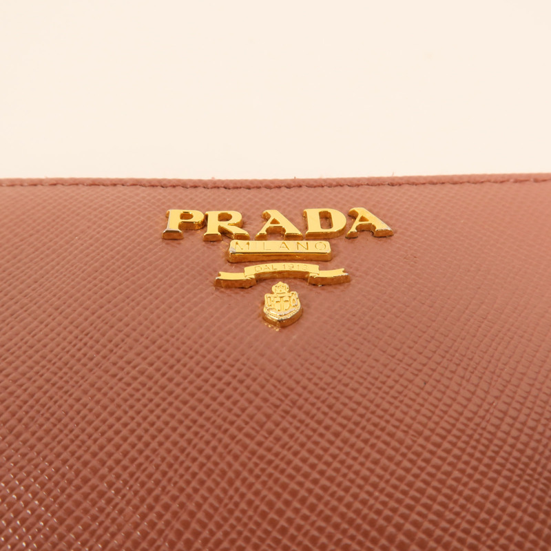 PRADA Saffiano皮革Zipper Long Wallet長錢包-9