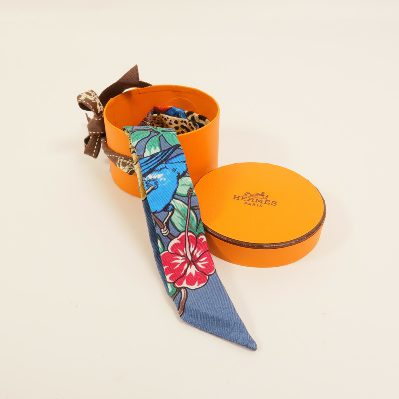 HERMES 絲質Twilly Doll絲巾-8