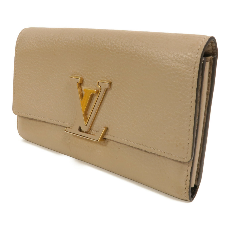 LOUIS VUITTON 牛皮皮革Capucines長錢包-2