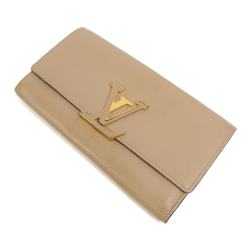 LOUIS VUITTON 牛皮皮革Capucines長錢包-4