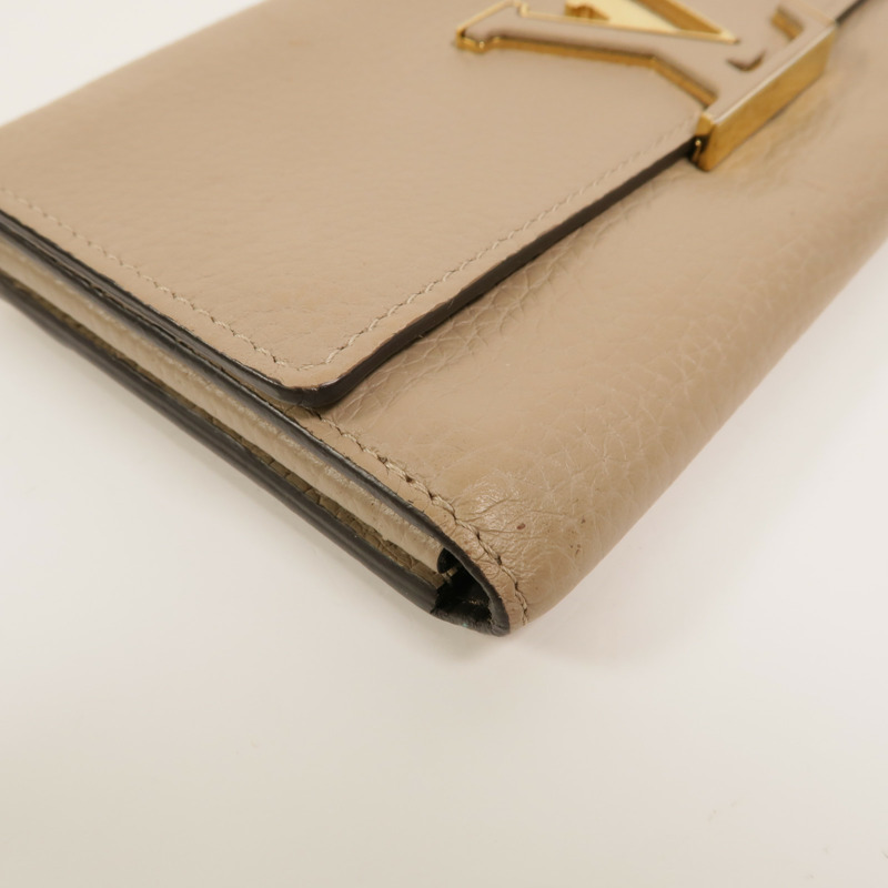 LOUIS VUITTON 牛皮皮革Capucines長錢包-11