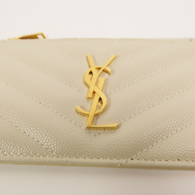 YVES SAINT LAURENT 牛皮皮革Card Case卡片套-9