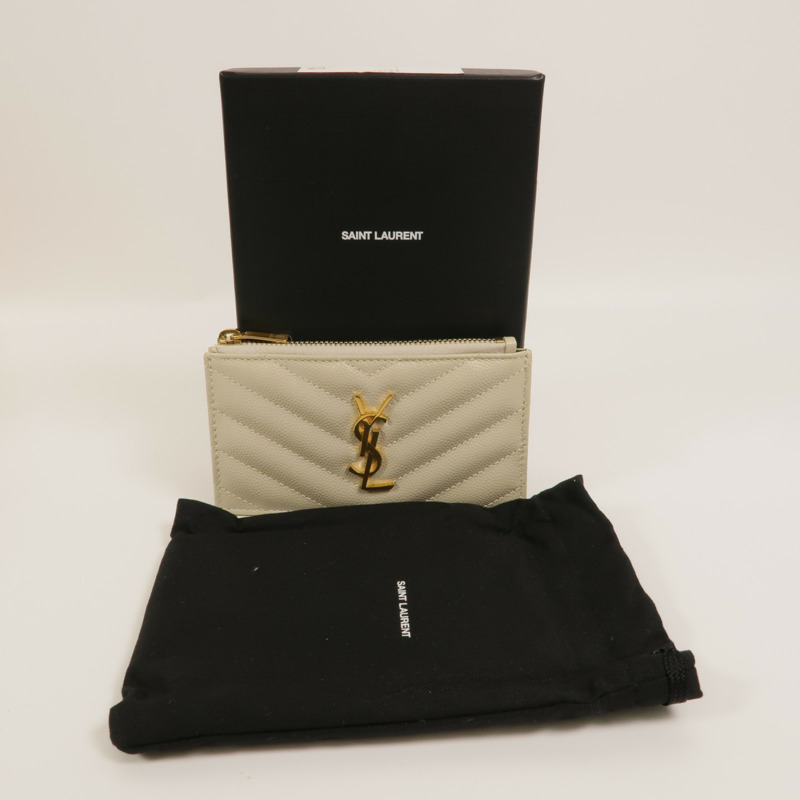 YVES SAINT LAURENT 牛皮皮革Card Case卡片套-10