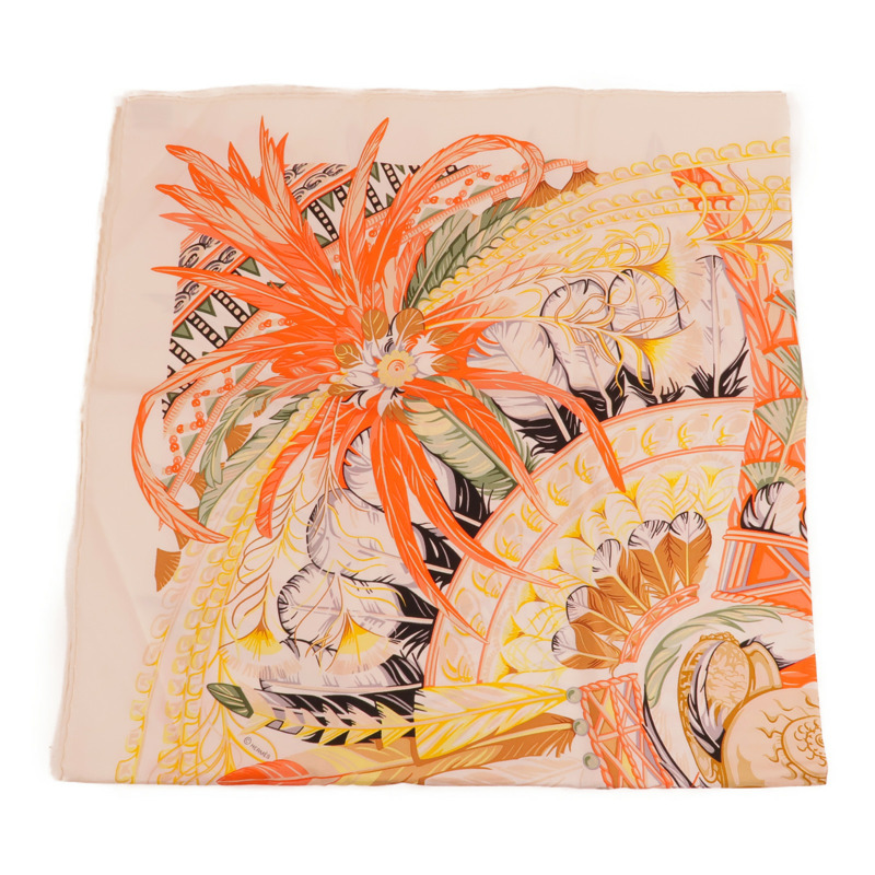 HERMES 絲質Scarf 90X90絲巾-1