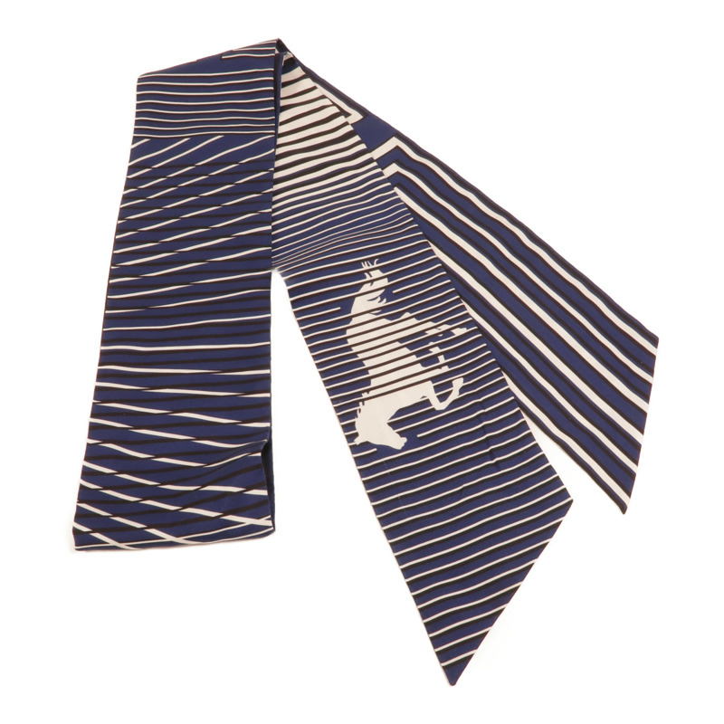 HERMES 絲質Maxi Twilly絲巾-1