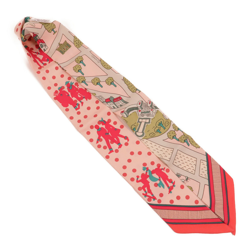 HERMES 絲質Twilly絲巾-3