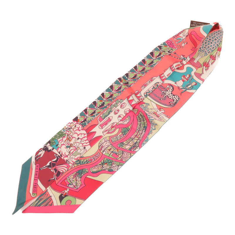 HERMES 絲質Twilly絲巾-2