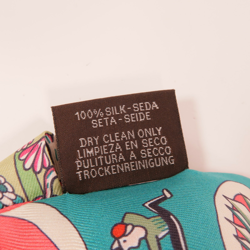 HERMES 絲質Twilly絲巾-7
