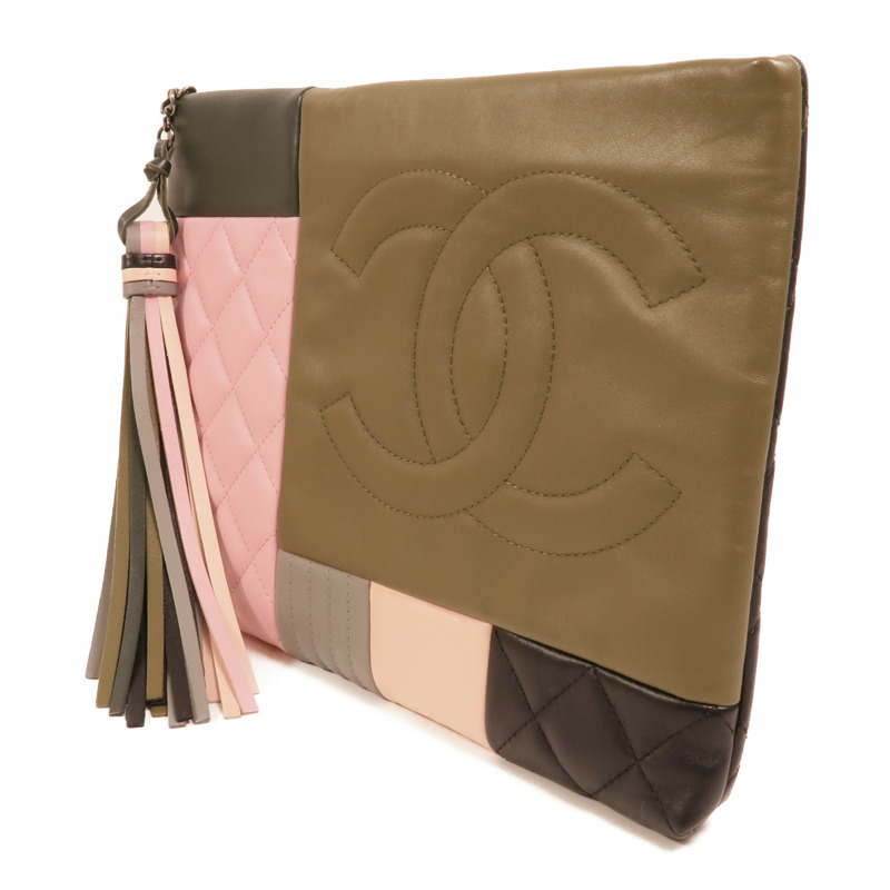 CHANEL 羊皮皮革Clutch Bag手拿包-2