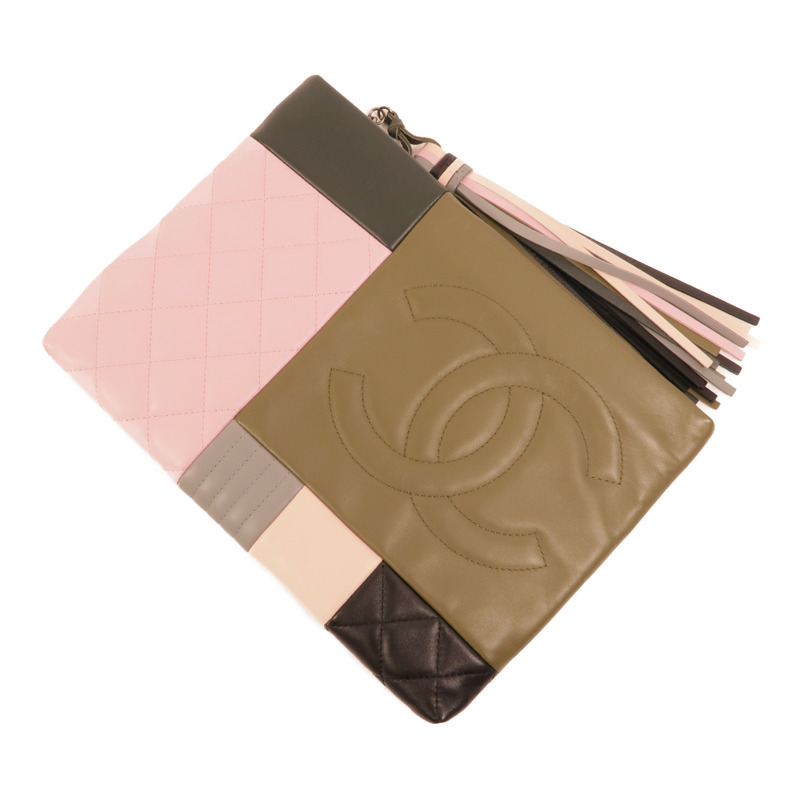 CHANEL 羊皮皮革Clutch Bag手拿包-4