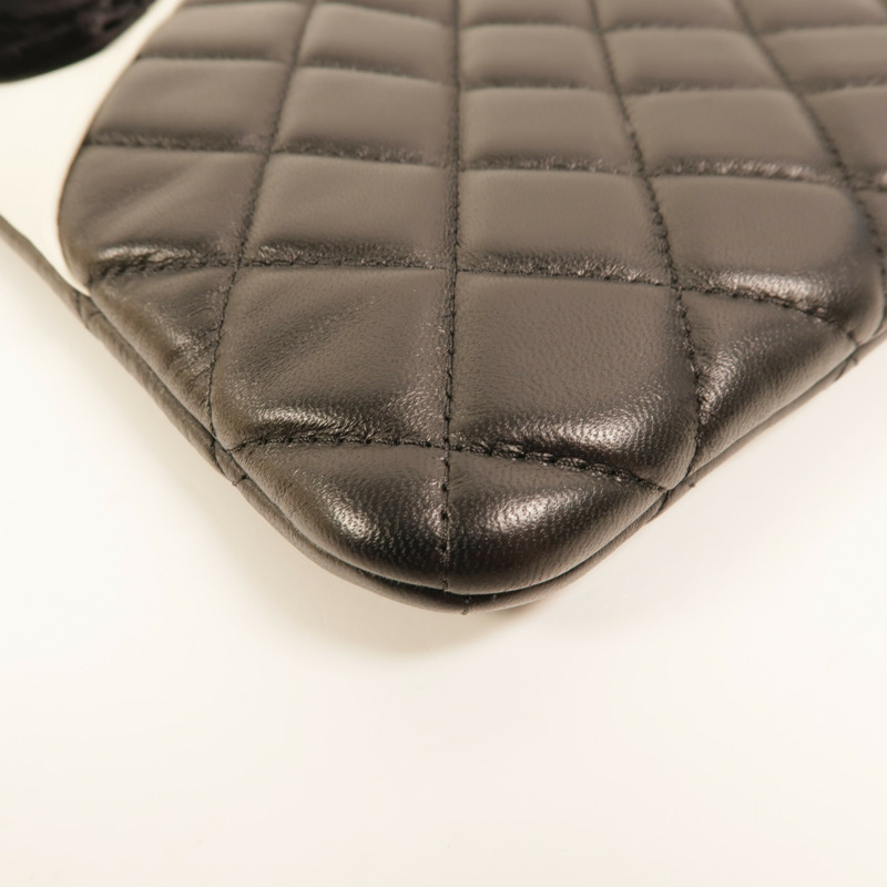 CHANEL 羊皮皮革Matelasse Coco Mark手拿包-11