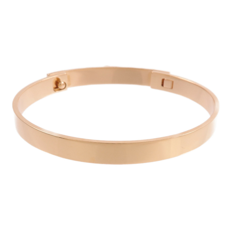 HERMES 18K玫瑰金Collier De Chien Bracelet XS鑽石手鐲-2