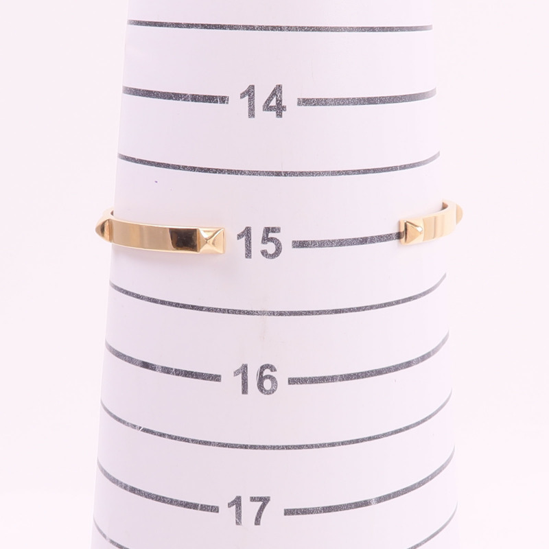 HERMES 18K玫瑰金Mini Clous Bracelet手鐲-7