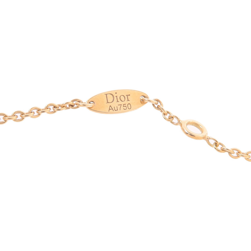 Dior 18K玫瑰金Rose Des Vents縞瑪瑙手鏈-6