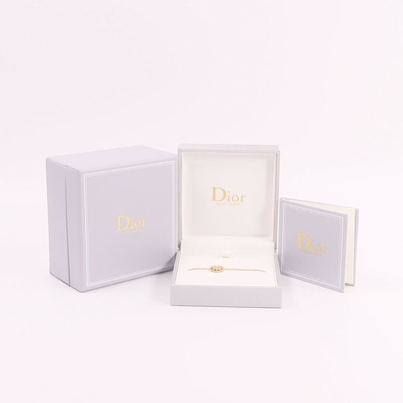 Dior 18K玫瑰金Rose Des Vents縞瑪瑙手鏈-8