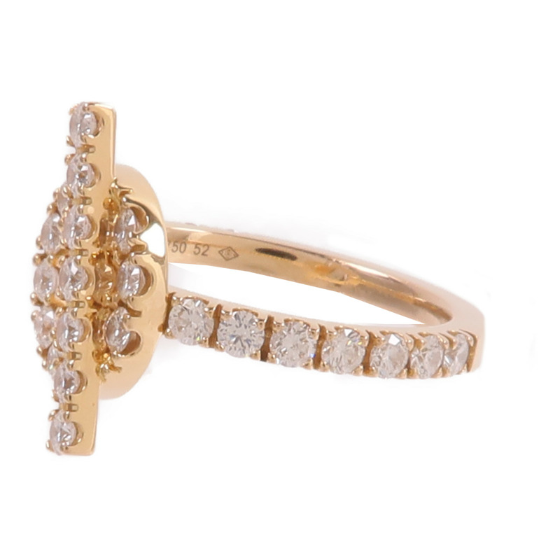 HERMES 18K玫瑰金Finesse Ring鑽石戒指-2