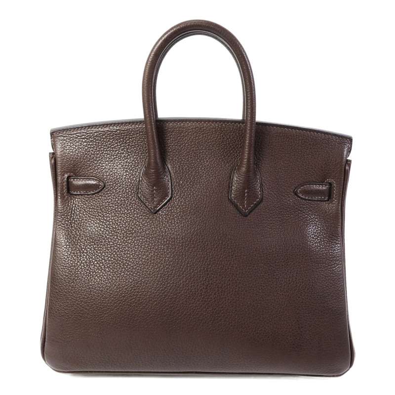 HERMES Barenia皮革Birkin 25手挽袋Ebene-1