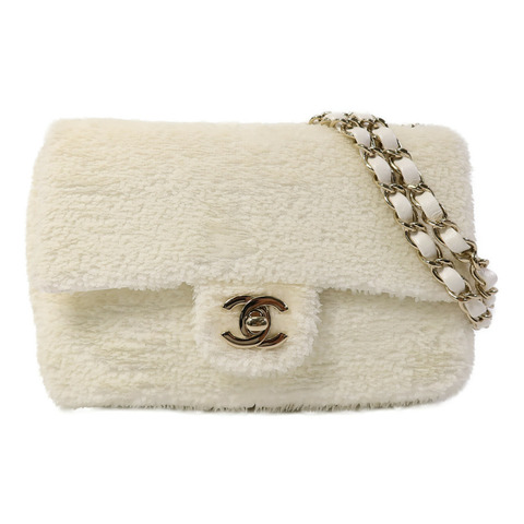 CHANEL 珠片Mini Classic 20鏈帶肩背袋