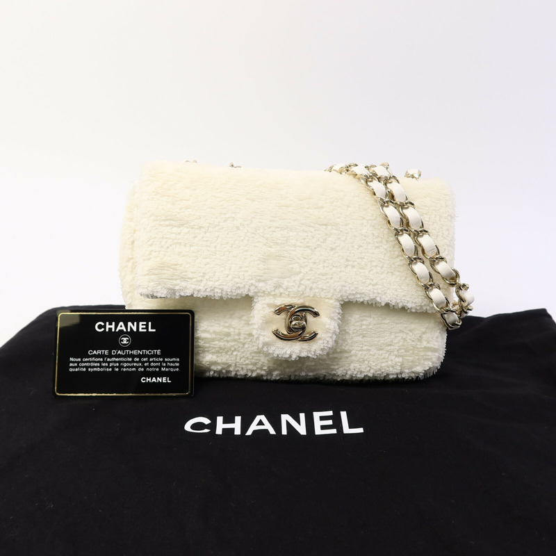 CHANEL 珠片Mini Classic 20鏈帶肩背袋-9