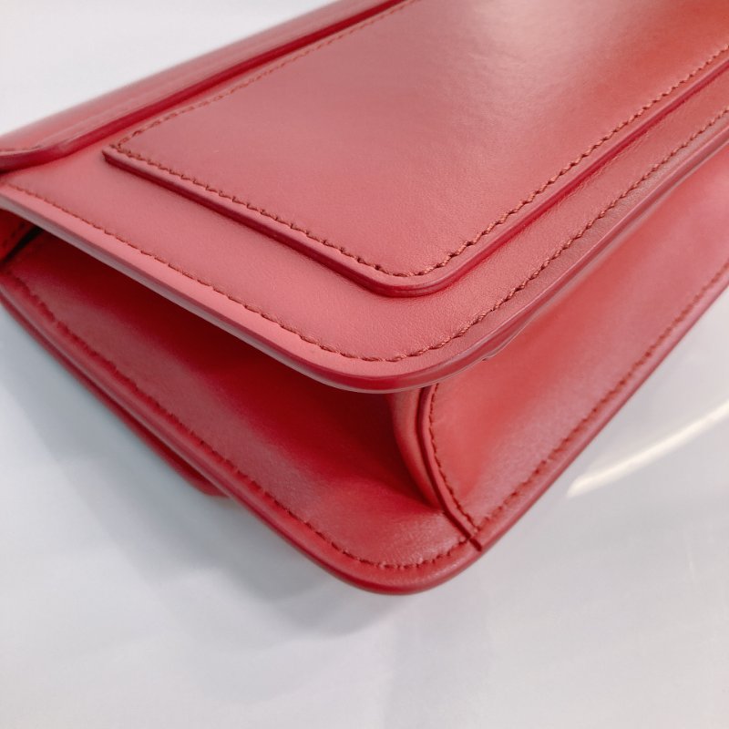 MS0734 Chloe 蔻依 鏈條錢包 斜背 牛皮 玫粉色 金扣 C Wallet On Chain Crossbody Bag Calfskin Pink x GHW-8