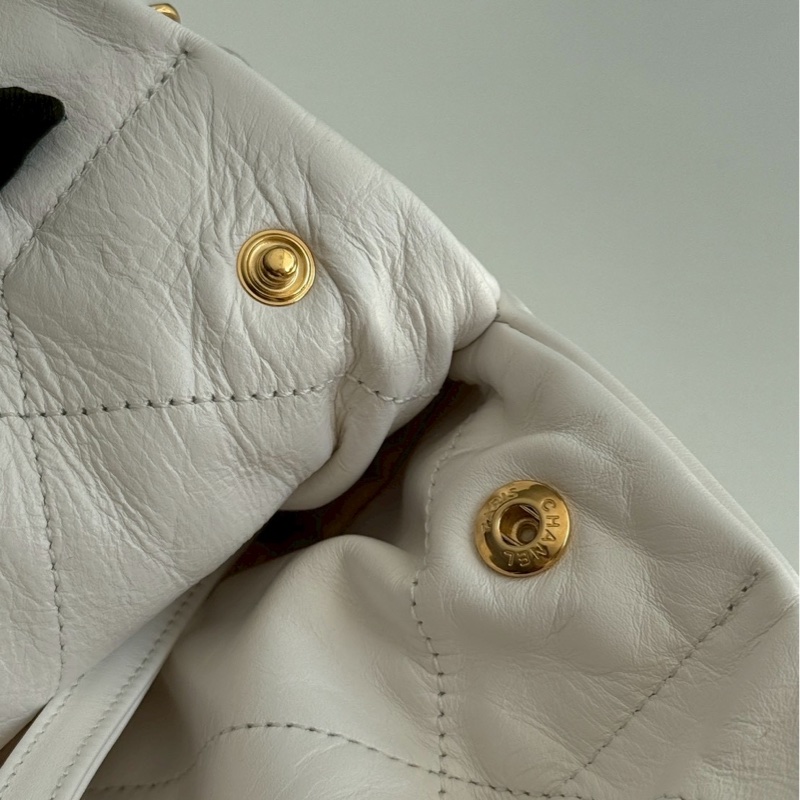 98新🆕 Chanel 香奈兒 22 bag 中號 白色金釦-7