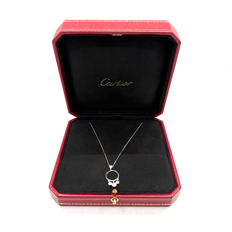 CARTIER 卡地亞 4PD WG750 DIAMANTS LÉGERS 鑽石項鏈-2
