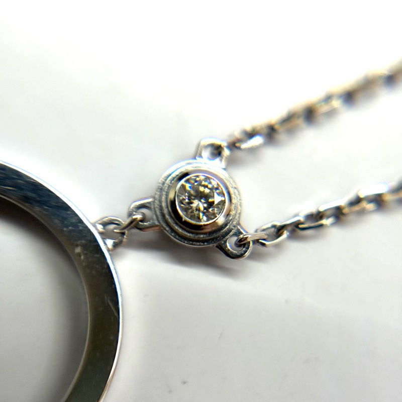 CARTIER 卡地亞 4PD WG750 DIAMANTS LÉGERS 鑽石項鏈-4