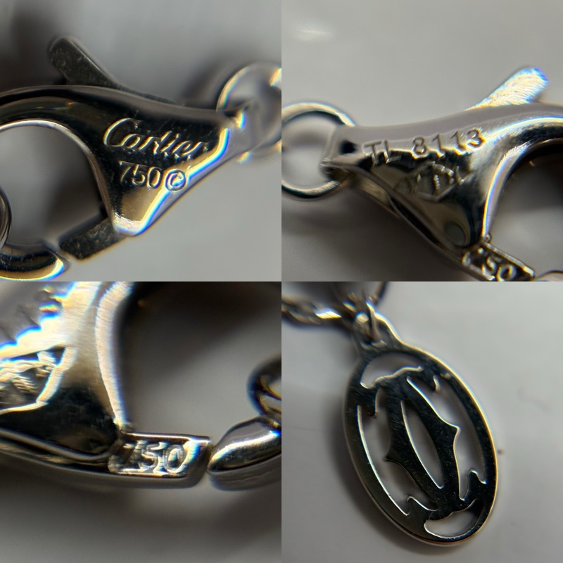 CARTIER 卡地亞 4PD WG750 DIAMANTS LÉGERS 鑽石項鏈-5