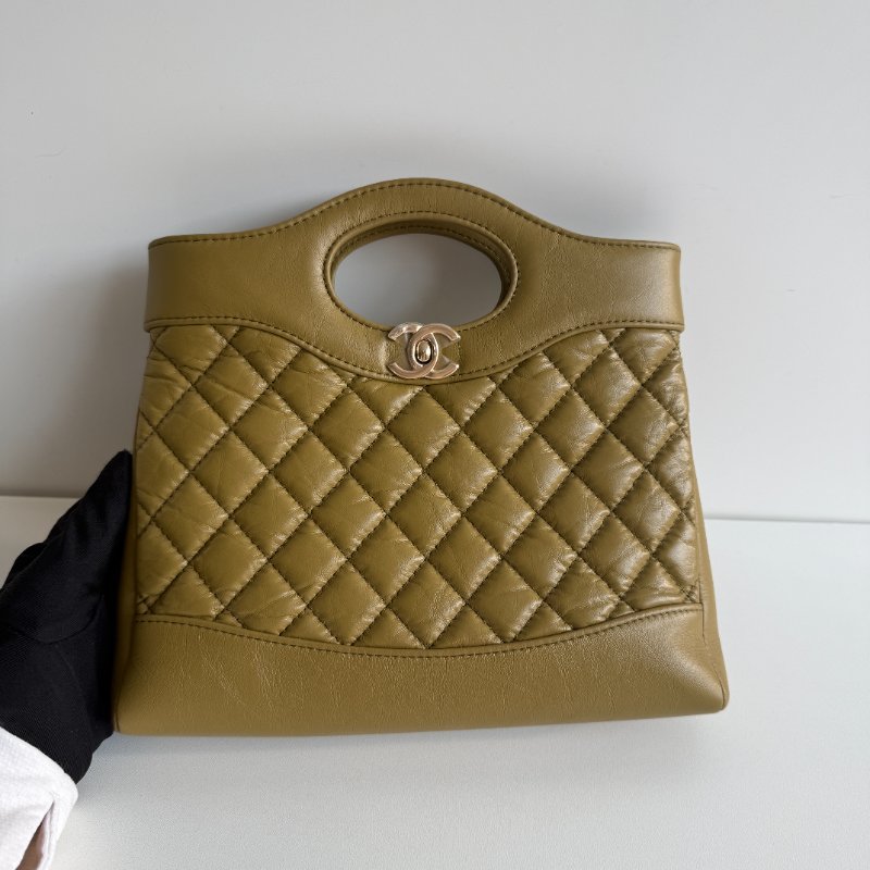 閒置新🆕 Chanel 香奈兒 31 Bag Mini 橄欖綠金釦-6