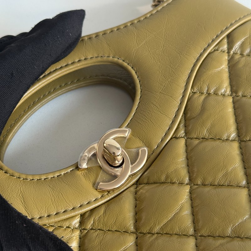 閒置新🆕 Chanel 香奈兒 31 Bag Mini 橄欖綠金釦-11