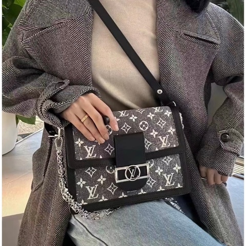 LV✨丹寧Dauphine MM側背包M21458