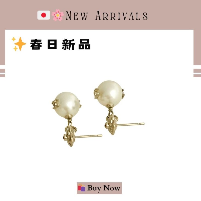 🛍️🎁 26 🔥5月新品【預訂】 💘 香奈兒 Chanel 珍珠水鑽山茶花耳環 🔥 香奈兒熱賣款 香奈兒經典款耳環 CHANEL EARRING-2