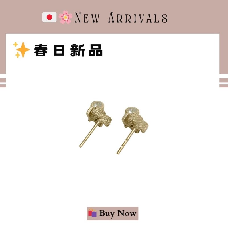 🛍️🎁 26 🔥5月新品【預訂】 💘 香奈兒 Chanel 新款金色水鑽耳環 🔥 香奈兒熱賣款 香奈兒經典款耳環 CHANEL EARRING-2