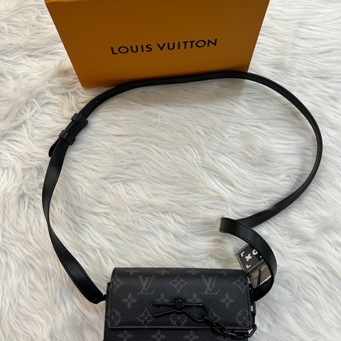 LV M81783 steamer RFID 芯片款 黑老花 斜跨包