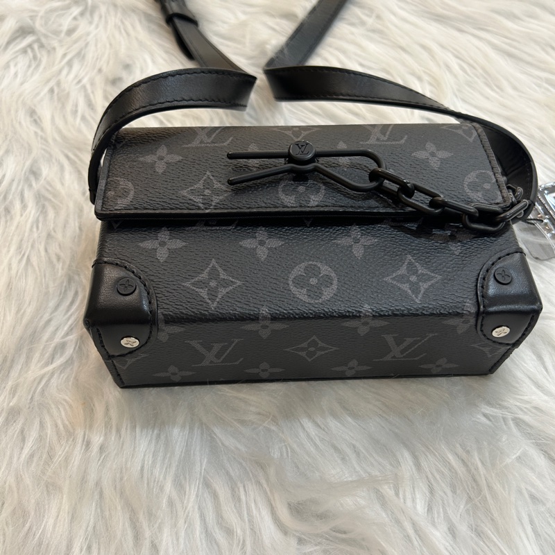LV M81783 steamer RFID 芯片款 黑老花 斜跨包-2