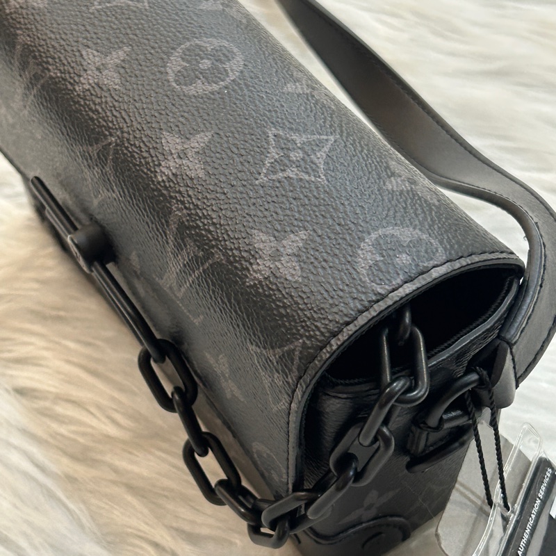 LV M81783 steamer RFID 芯片款 黑老花 斜跨包-6