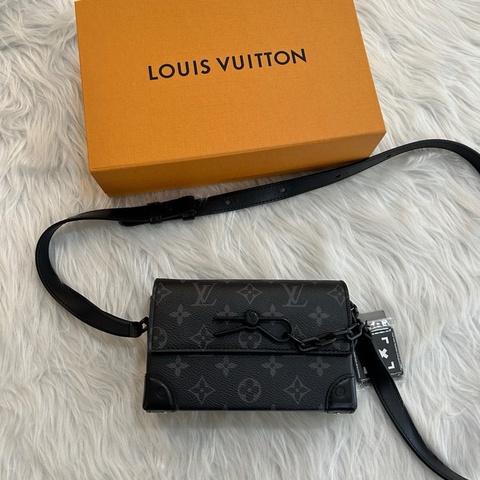LV M81783 steamer RFID 芯片款 黑老花 斜跨包