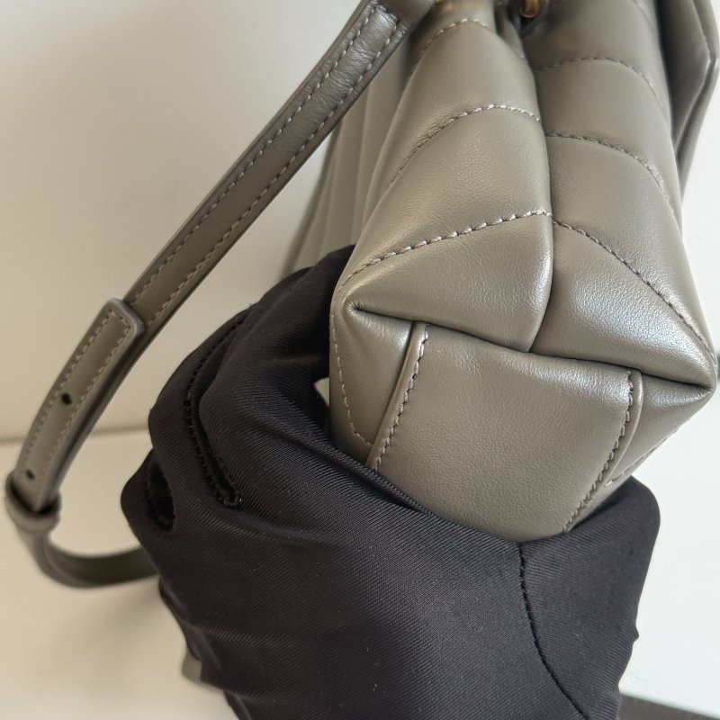 99新🆕 Saint Laurent 聖羅蘭 LouLou 灰綠色金釦 小號-7
