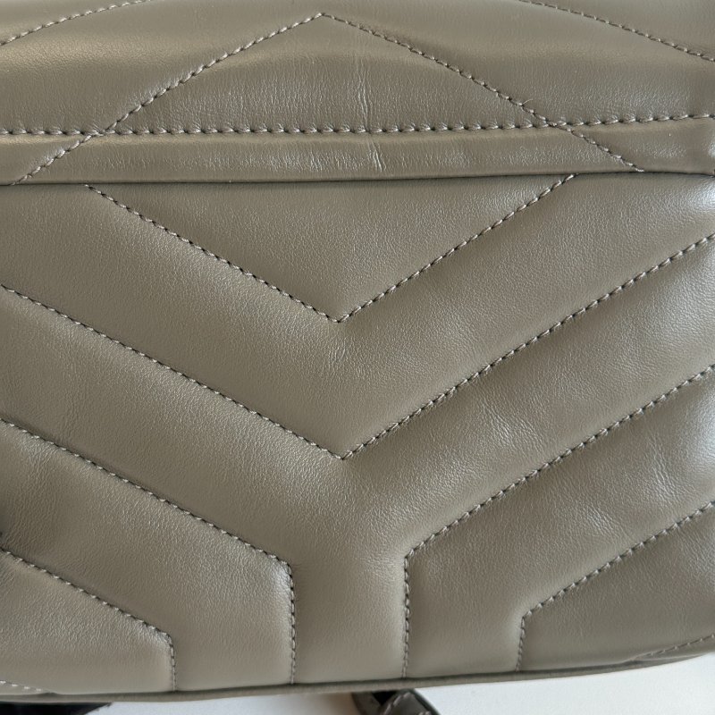 99新🆕 Saint Laurent 聖羅蘭 LouLou 灰綠色金釦 小號-15