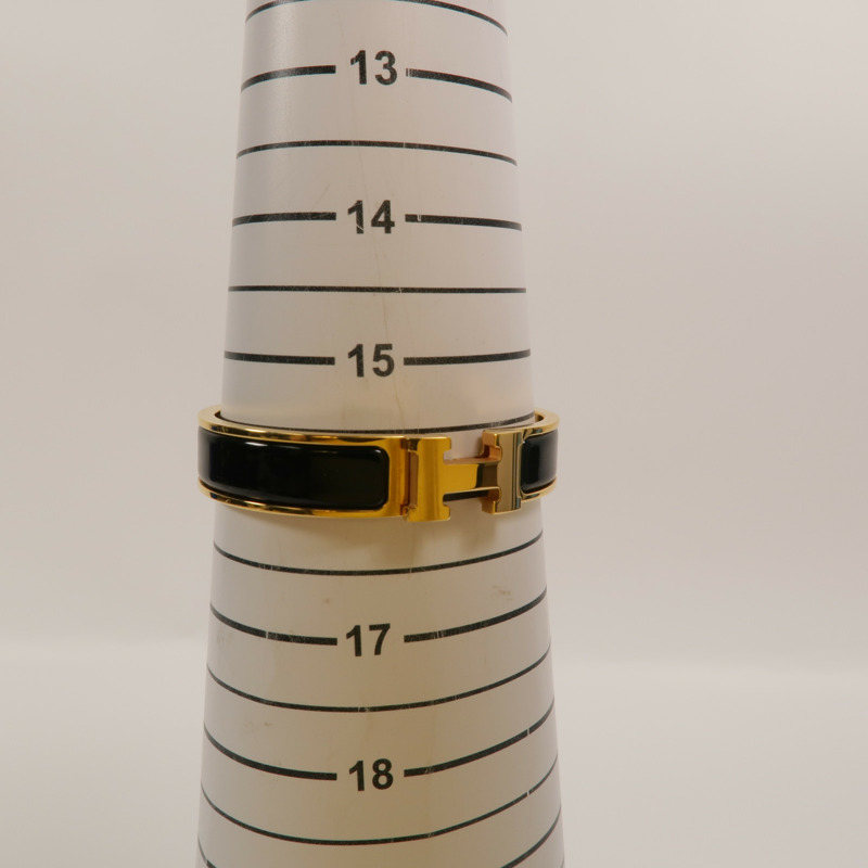 HERMES 金屬/琺瑯Clic H手鐲-8