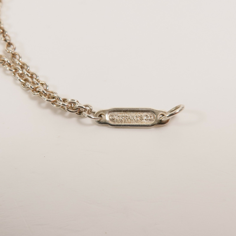 TIFFANY&CO 925純銀Heart Rock and Key Bracelet手鏈-5