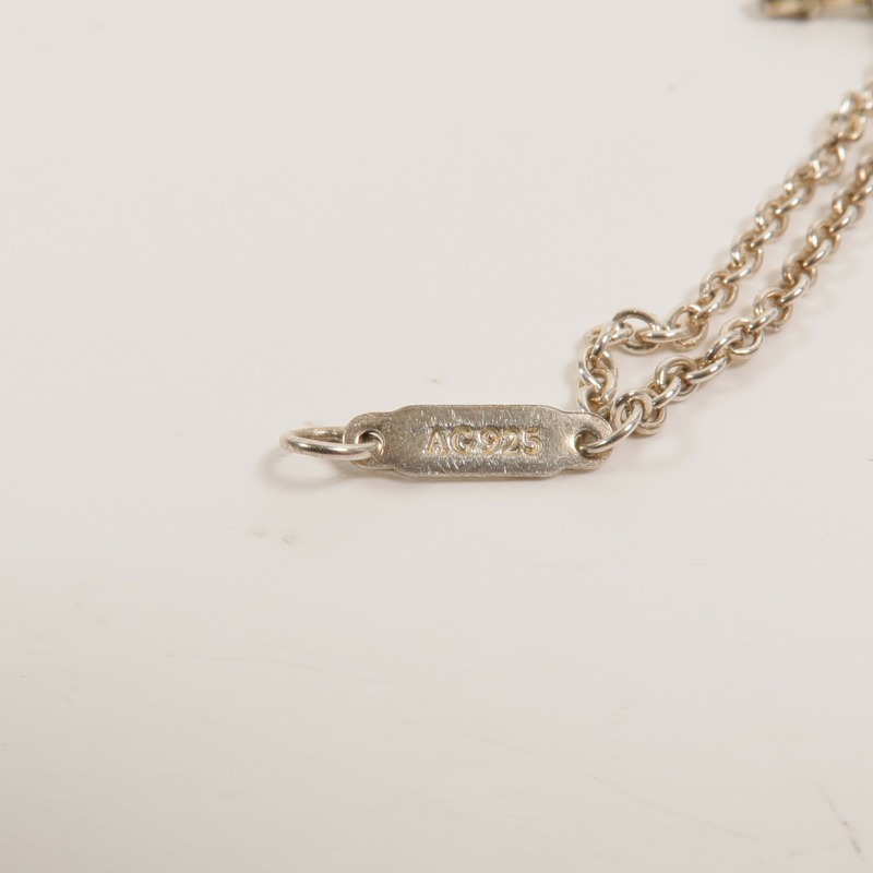 TIFFANY&CO 925純銀Heart Rock and Key Bracelet手鏈-6