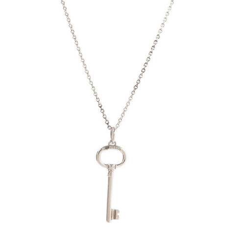 TIFFANY＆CO 925純銀Key Pendant項鍊