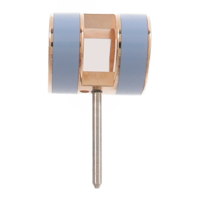 HERMES 金屬Mini Pop H Earrings耳環Bleu Polaire-3