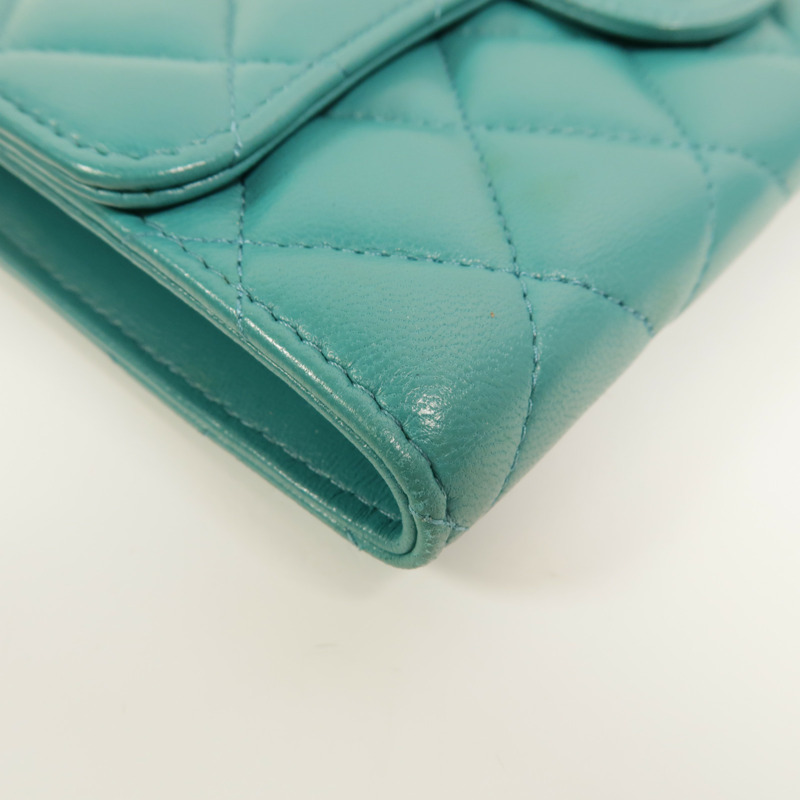 CHANEL 羊皮皮革Long Wallet長錢包-12