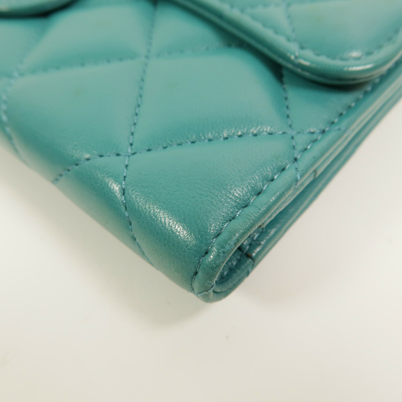 CHANEL 羊皮皮革Long Wallet長錢包-13