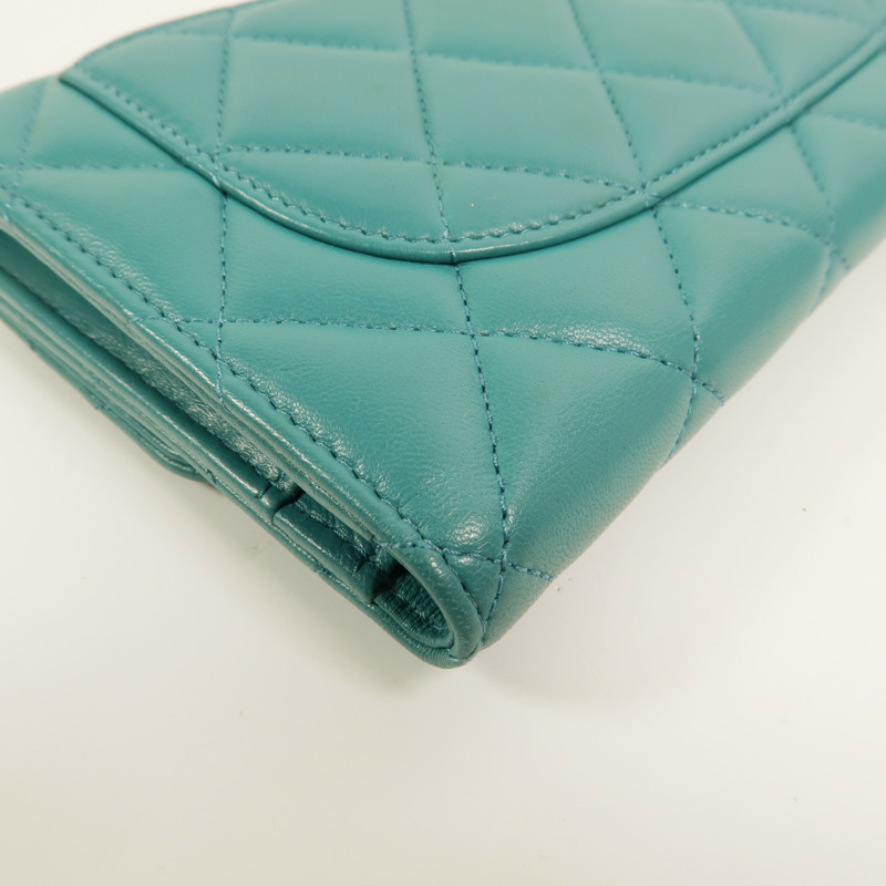 CHANEL 羊皮皮革Long Wallet長錢包-14