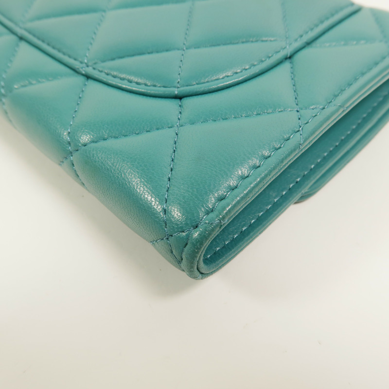 CHANEL 羊皮皮革Long Wallet長錢包-15
