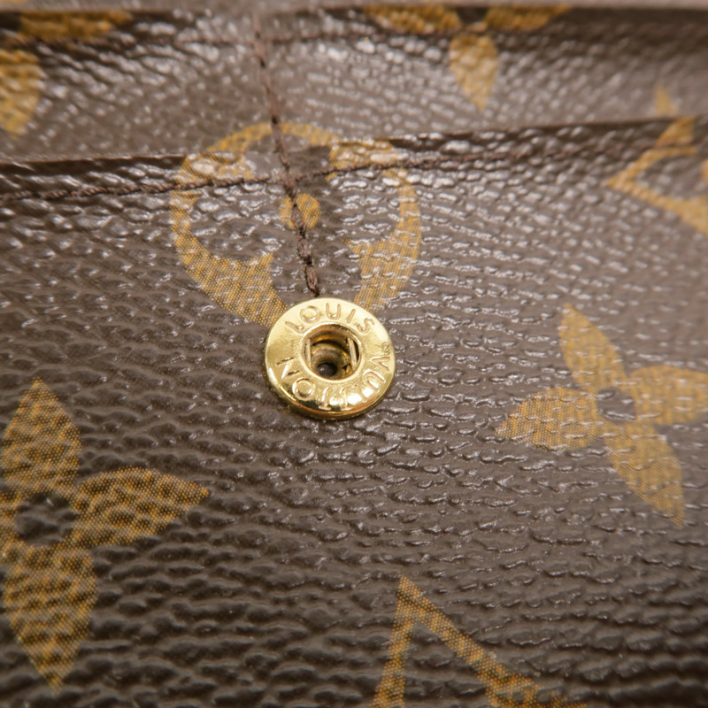 LOUIS VUITTON Monogram Emilie Long Wallet長錢包-14